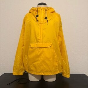 Vintage 80s Abercrombie & Fitch Yellow Hooded Windbreaker